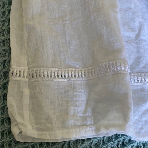 Mr. Buho White sheer 100% cotton ONE SIZE top - Picture 3 of 3